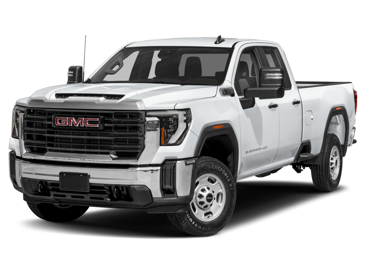 2024 GMC Sierra 2500 HD SLE in Volcanic Red Tintcoat — front three-quarter view