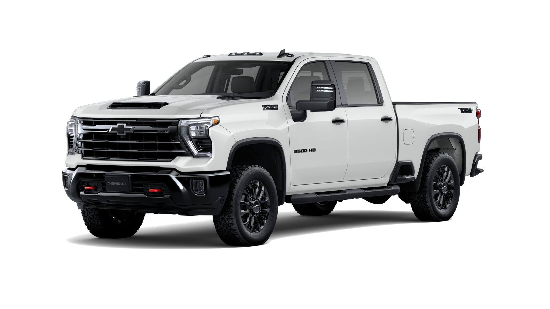 2026 Chevrolet Silverado 3500 HD LT in Summit White — front three-quarter view
