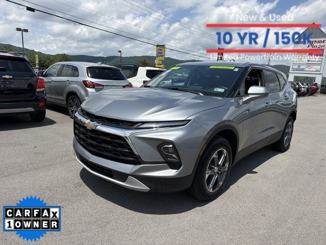 2025 Chevrolet Blazer LT in Sterling Gray Metallic — front three-quarter view